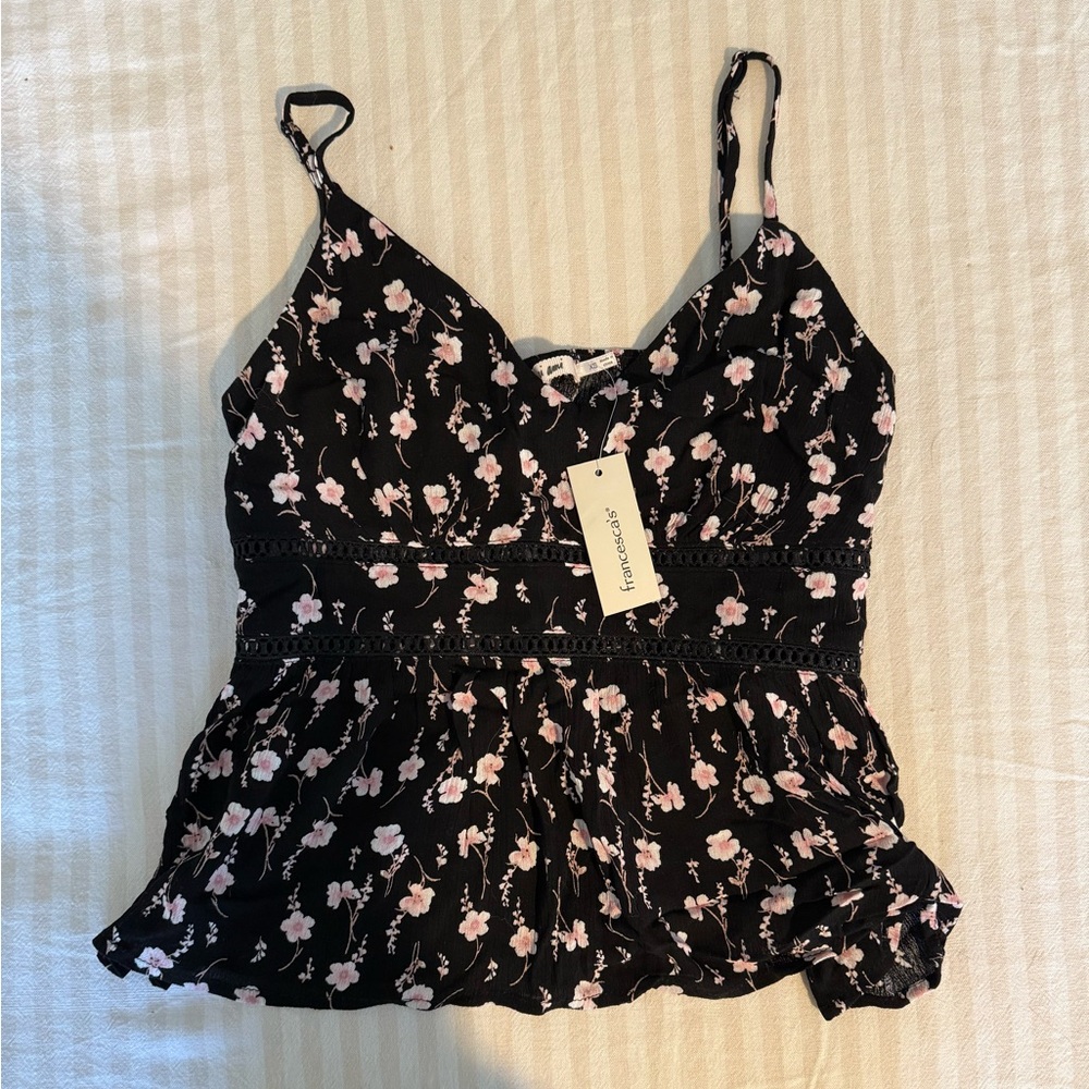 Francesca’s flower print tank top